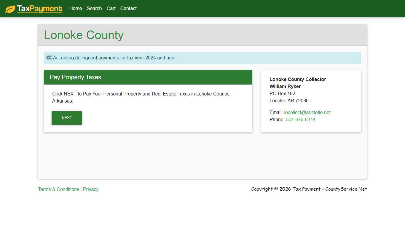 Lonoke County - Pay Property Taxes - Arkansas | Tax Payment Portal
